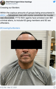 Sex Offenders Crossing USA Border,