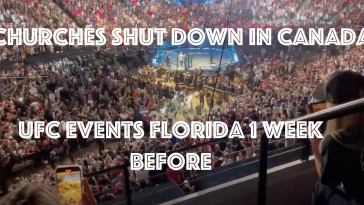 Canada locks churches while Florida UFC 1 week before