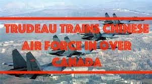 Trudeau trains Chinese air force in over Canada