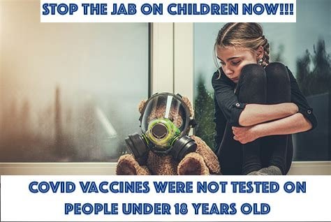 COVID vaccines were not tested on people under 18 years old