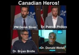 PM Derek Sloan arranged the press conference, and invited Dr. Bryan Bridle, Dr. Patrick Phillips, and Dr. Donald Welsh