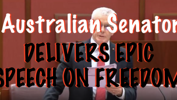 Australian Senator epic speech on freedom