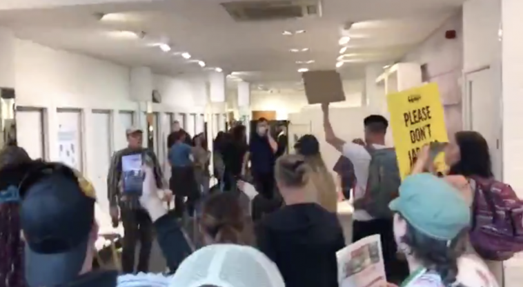 COVID CENTER INVADED IN MANCHESTER UK