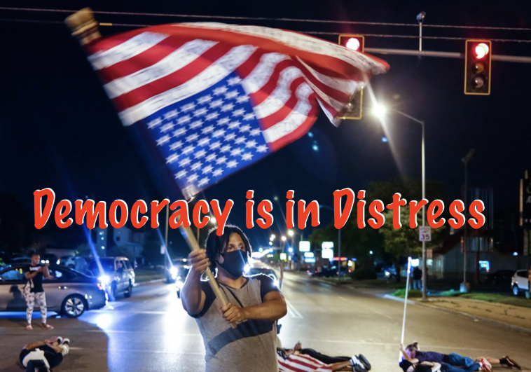 Why Are People Flying The Flag Upside Down Which means Democracy is in Distress