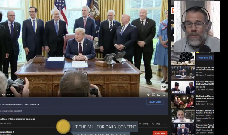 Plandemic billed of trillions of dollars signed one year before the Plandemic was announced