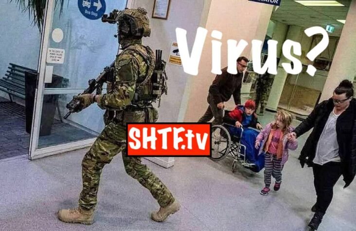 Australian Army that is heavily Armed to escort covid people?