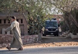 The absence of police officers in the area during the murder was noted by many social media users. AFP