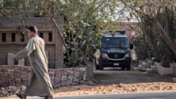 The absence of police officers in the area during the murder was noted by many social media users. AFP