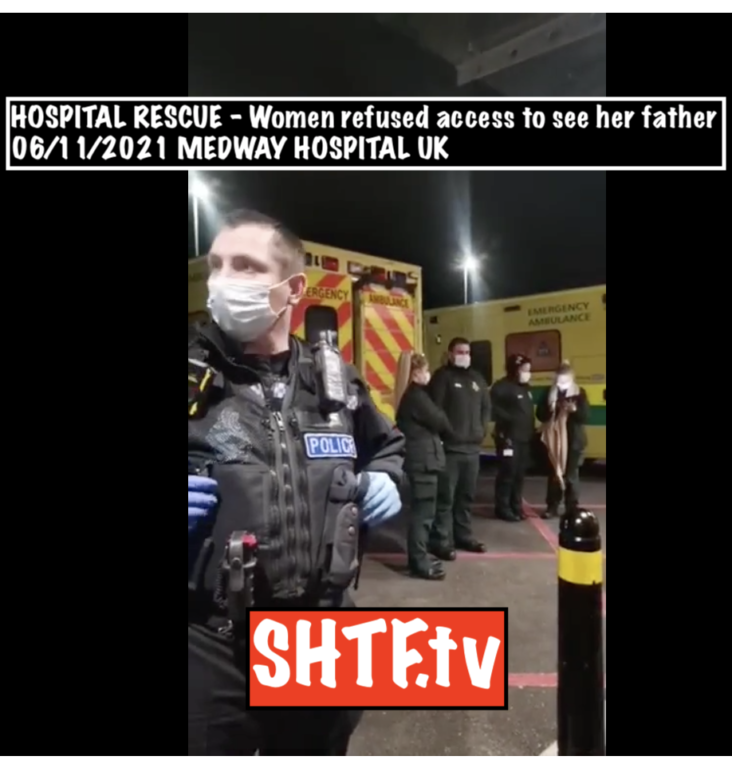 HOSPITAL RESCUE - Women refused access to see her father 06:11:2021 MEDWAY HOSPITAL UK