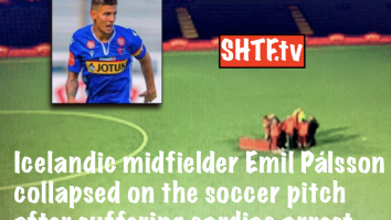 Icelandic midfielder Emil Pálsson collapsed on the soccer pitch after suffering cardiac arrest