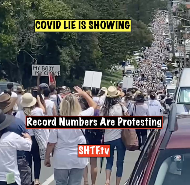 Record Numbers Are Protesting, THE COVID LIE IS BREAKING