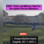 2,500 brave Croatian men have formed a volunteer battalion. Many of them are in the army or police force or were previously. They are sending a loud message to the ruling party. If the Croatian government continues to push vaccine passports, these men will fix that problem.