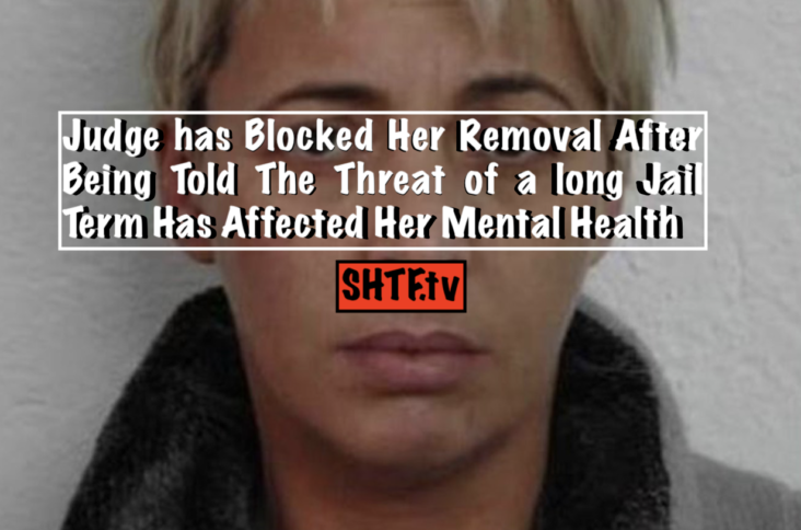 But a judge has blocked her removal after being told the threat of a long jail term has affected her mental health.