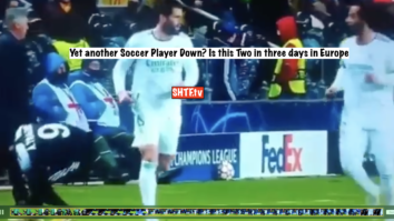 Yet another Soccer Player Down.? Is this Two in three days in Europe