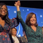 Unelected hypocrite Governor Hochul parties maskless while implementing mask mandate for New Yorkers