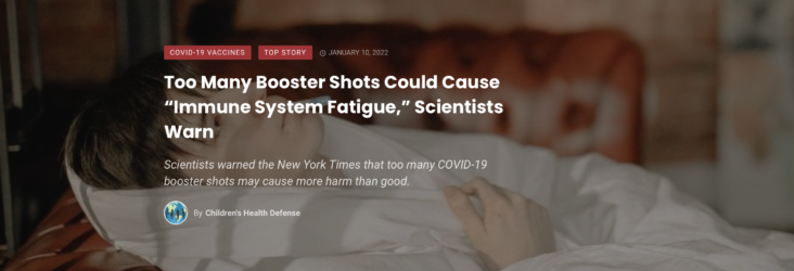 The scientists warned “that too many shots might actually harm the body’s ability to fight COVID” and “might cause a sort of immune system fatigue.”