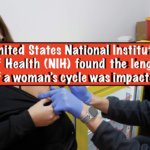 United States National Institutes of Health (NIH) found the length of a woman’s cycle was impacted