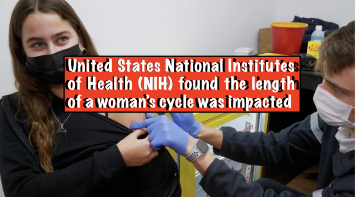 United States National Institutes of Health (NIH) found the length of a woman’s cycle was impacted