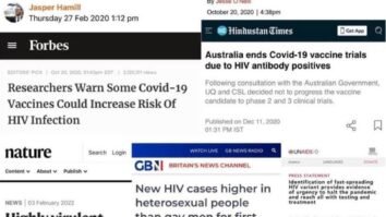 Covid Vaccines and HIV. Governments warning of HIV cases to rise after covid vaccines