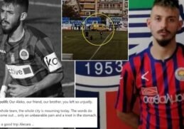 Greek footballer aged just 21 DIES after suffering a cardiac arrest on the pitch at a stadium where there was NO defibrillator and the ambulance took 20 minutes to arrive