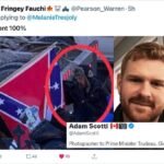 Tredeaus Camera Guy Took The Pics Of The Confederate flag guy in truckers rally in Ottawa