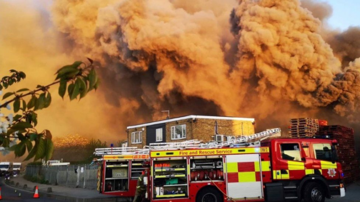 Crews tackle 'ferocious' fire at Harlow sausage factory