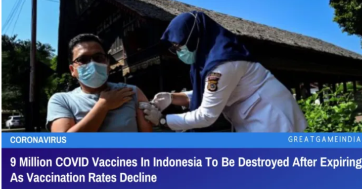 9 Million COVID Vaccines In Indonesia To Be Destroyed After Expiring As Vaccination Rates Decline