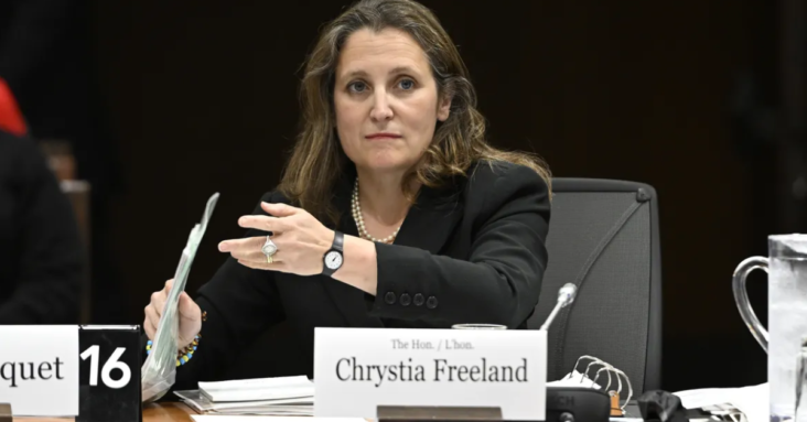 Finance Minister Chrystia Freeland accused of being evasive during committee appearance on Ottawa’s use of Emergencies Act