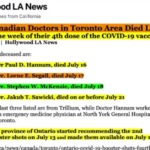 Four Canadian Doctors “Died Suddenly” After Their 4th Booster