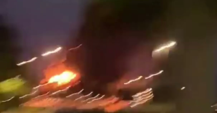 Major fire burns down the Picnic distribution center in Almelo, Netherlands.