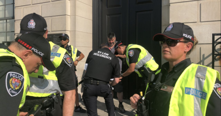Ottawa Police just fined a protester $1,130 for writing “FREE TAMARA LICH” in chalk!
