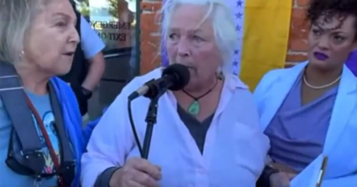 Watch: Pro-Trans Activists Swarm Elderly Woman Banned From YMCA After Demanding Trans Employee Leave Locker Room