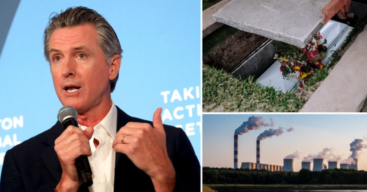 Decomposing HUMAN remains can legally be used as compost from 2027 thanks to new California law aimed at tackling climate change