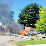 Fully Involved Tesla Car Fire Takes 42 Minutes to Extinguish