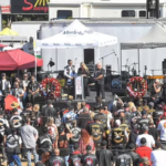 What's Tucker doing there? Fox News host pays tribute to Hells Angels founder and convicted heroin dealer Sonny Barger at huge California biker funeral: Says notorious outlaw stood for 'freedom and honor' - and scared his mom 's***less'
