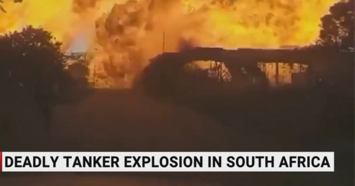 Deadly tanker explosion in South Africa kills eight people