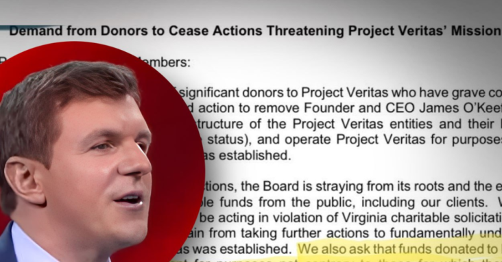 Project Veritas Donors Demand Board To Cease and Desist – Full Letter Revealed