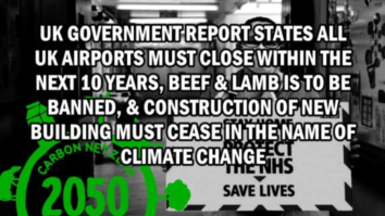 All UK Airports must close within the next 10 years, beef and lamb will be banned, and construction of new buildings will cease in the name of “Climate Change” according to Government Report