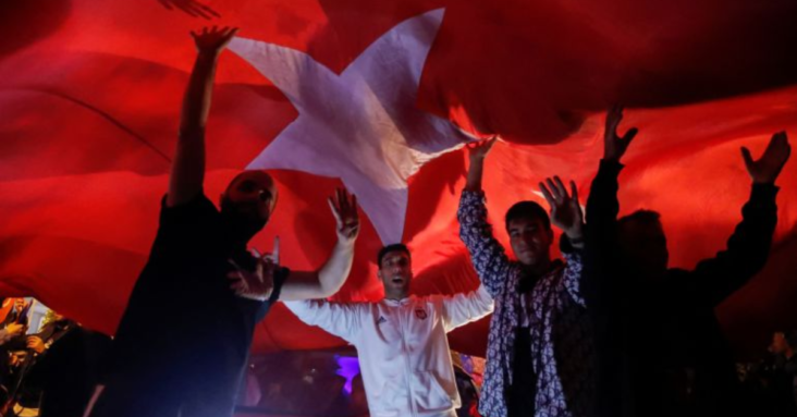 Turkey’s Erdogan celebrates presidential election run-off win