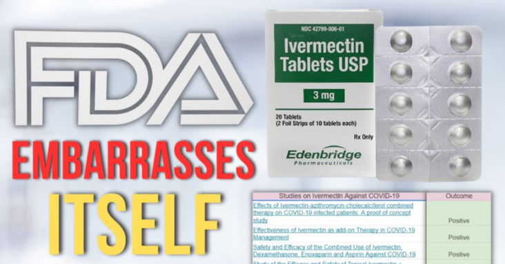FDA Embarrassingly Claims Ivermectin Doesn’t Work While Linking to Studies That Prove It Does