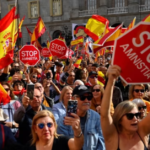Mass protests over amnesty deal in Spain as hard-right condemns ‘coup’