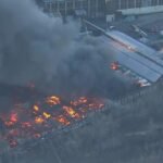 Warehouse fire in Elizabeth