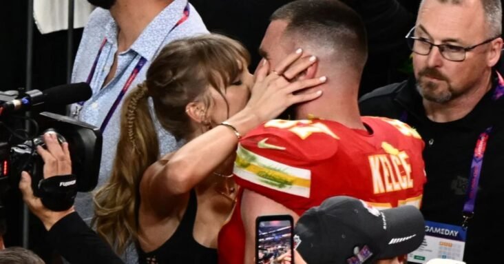 Taylor Swift jumps for joy as Kansas City Chiefs win the Super Bowl in nail-biter game