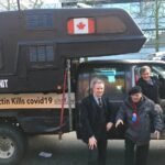 Three doctors that spoke out at a rally in BC against Bill36 and the then new premier David Eby. Doctors Hoffe, Malthouse Pelech(he wasn't so keen on taking the pic with the disinformation response unit truck. SHTF.tv