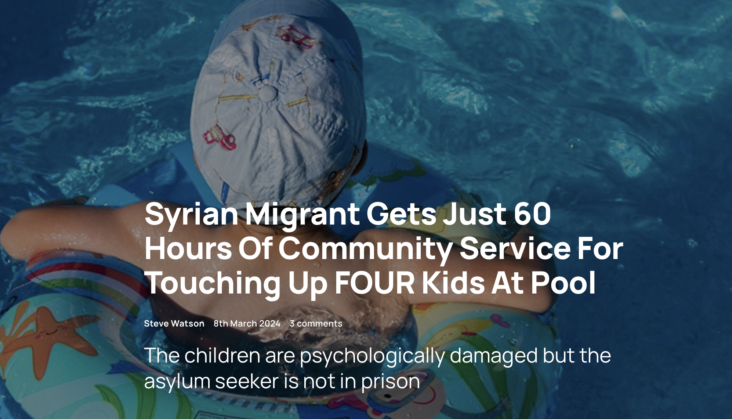 Syrian Migrant Gets Just 60 Hours Of Community Service For Touching Up FOUR Kids At Pool