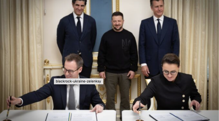 Blackrock has been given a half trillion dollar deal to “rebuild” Ukraine following the war with Russia which has been prolonged by US and NATO interests closely linked to Blackrock.