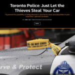 Toronto Police leave your keys at the door for the robbers