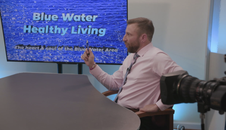 Local influencer and media personality Kevin Lindke of Port Huron, Mich., tapes online videos at a small studio in the basement of an insurance office. ABC News