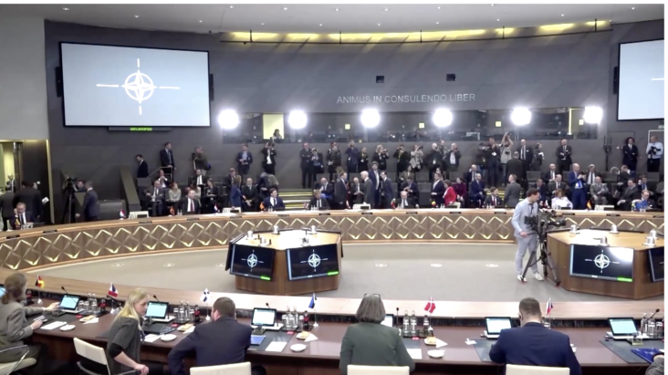 Nato's secretary STOLTENBERG announces that NATO plans long-term Ukraine aid, mulls 100-bln € fund.